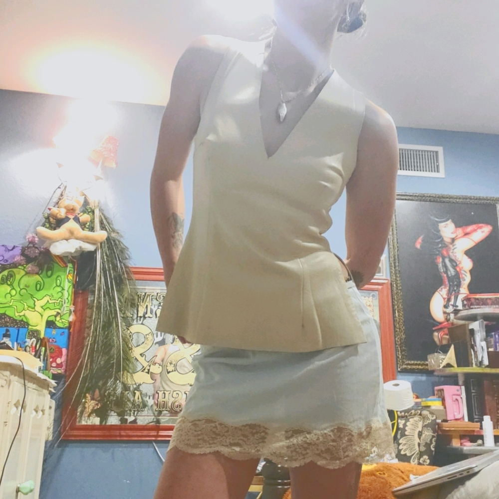 Lambskin Leather Structures Shirt